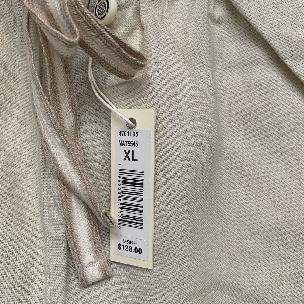 Max Studio London NWT Cream Wide-Leg Linen Trousers - Picture 4 of 15